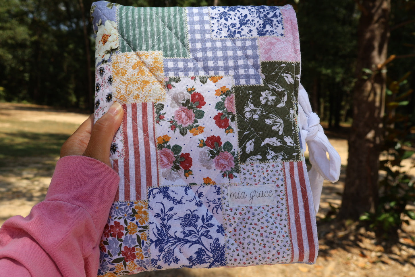 Boho Floral Patchwork Bible/Book Sleeve