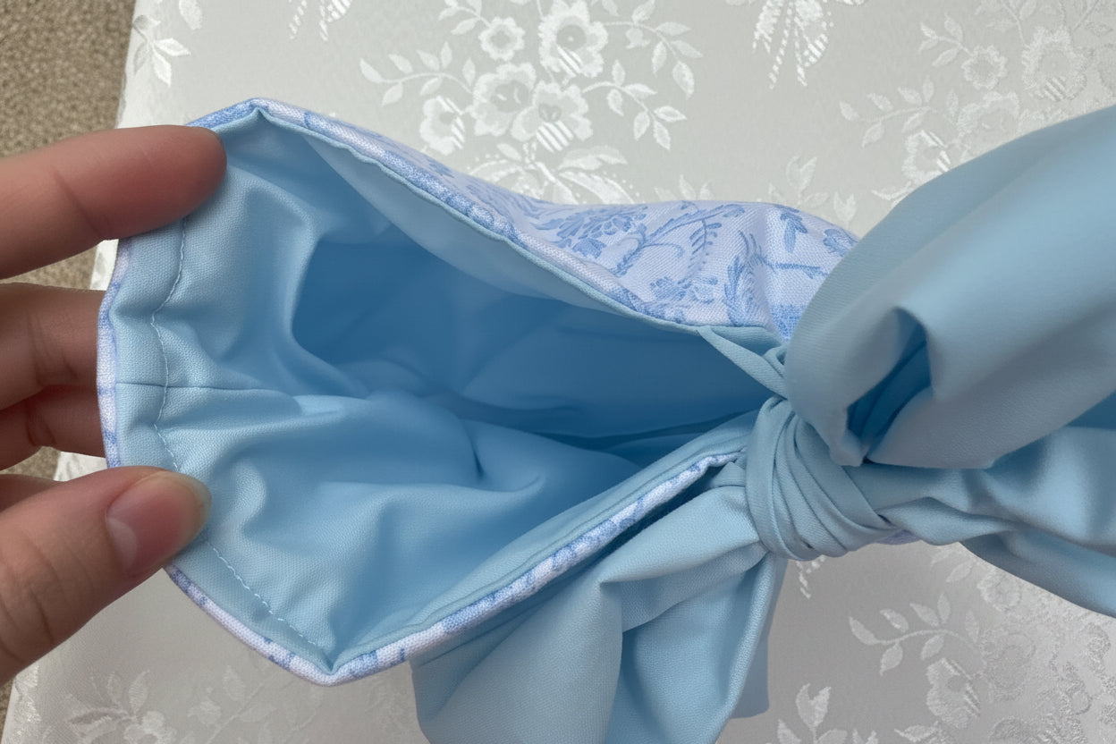 Soft Blue Floral Bible/Book Sleeve
